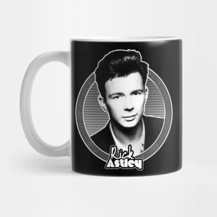 Rick Astley 80s Aesthetic Tribute Design Mug